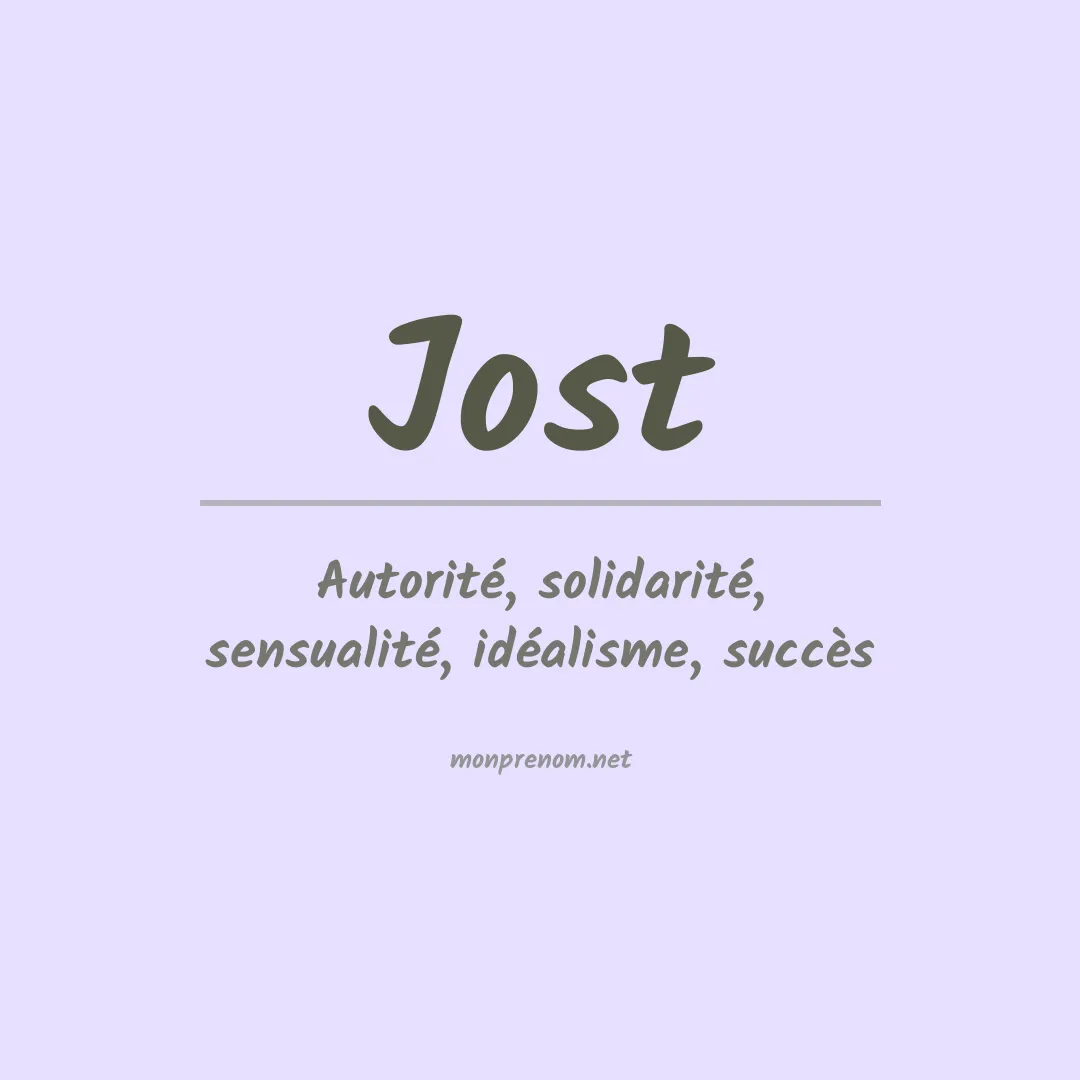 Prénom Jost