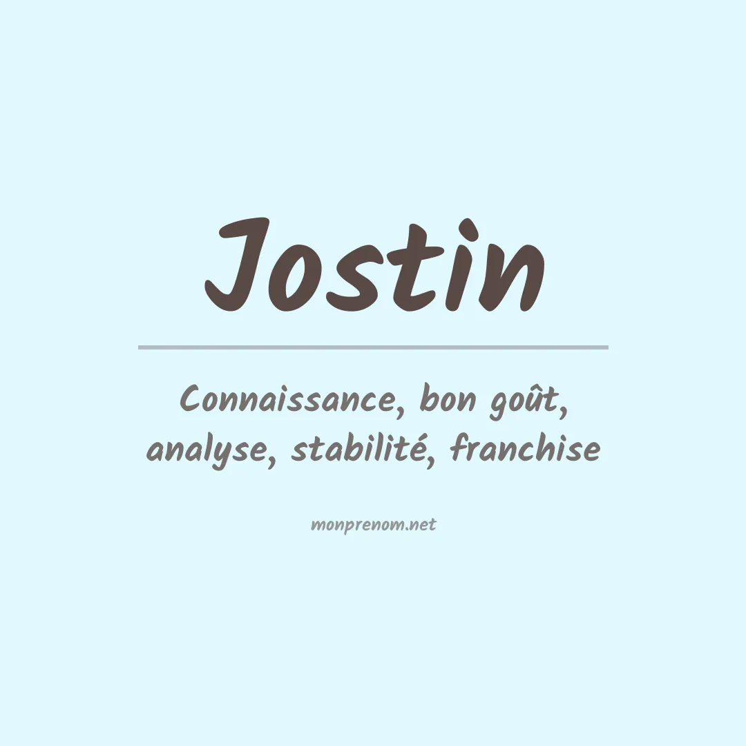 Signification du prénom Jostin