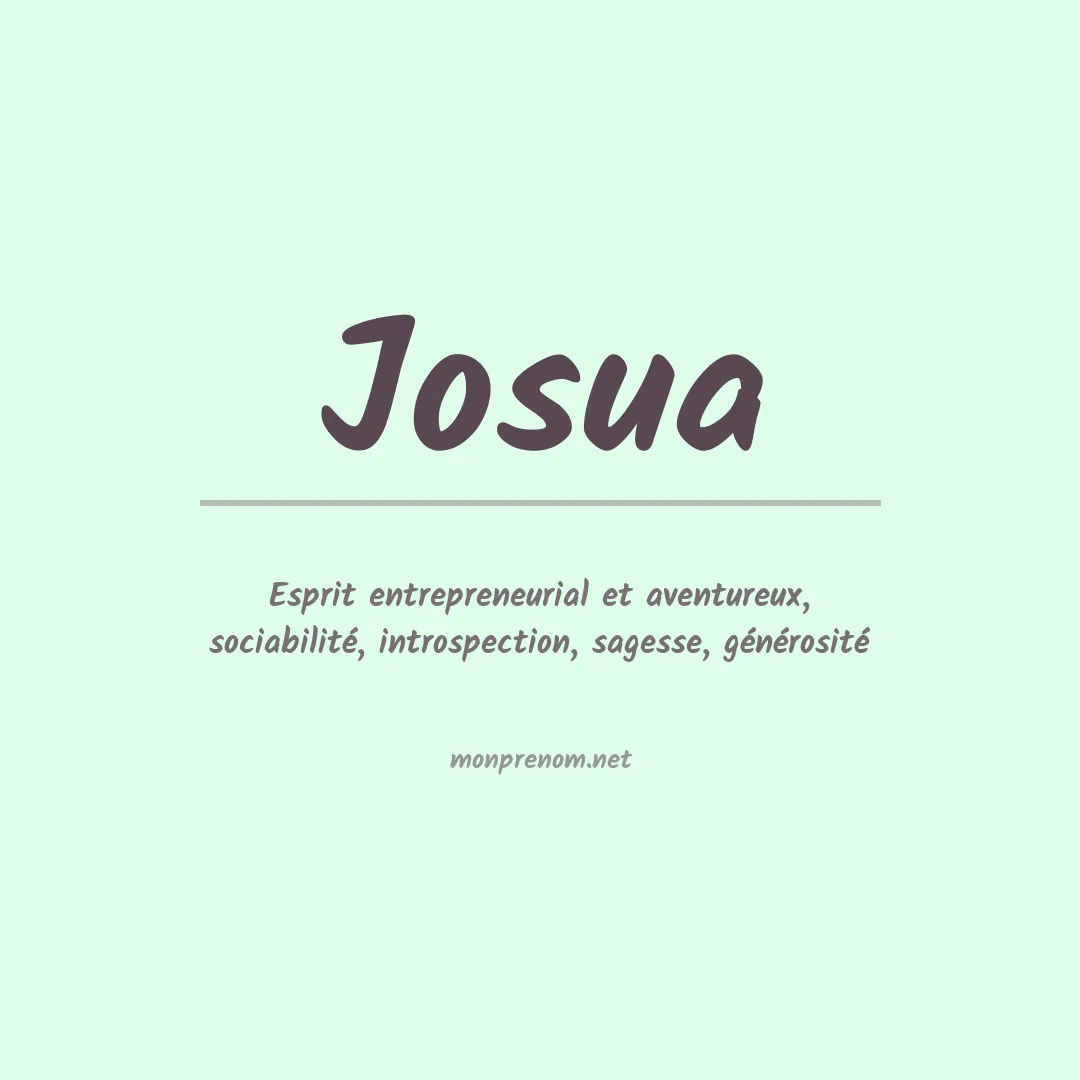 Prénom Josua