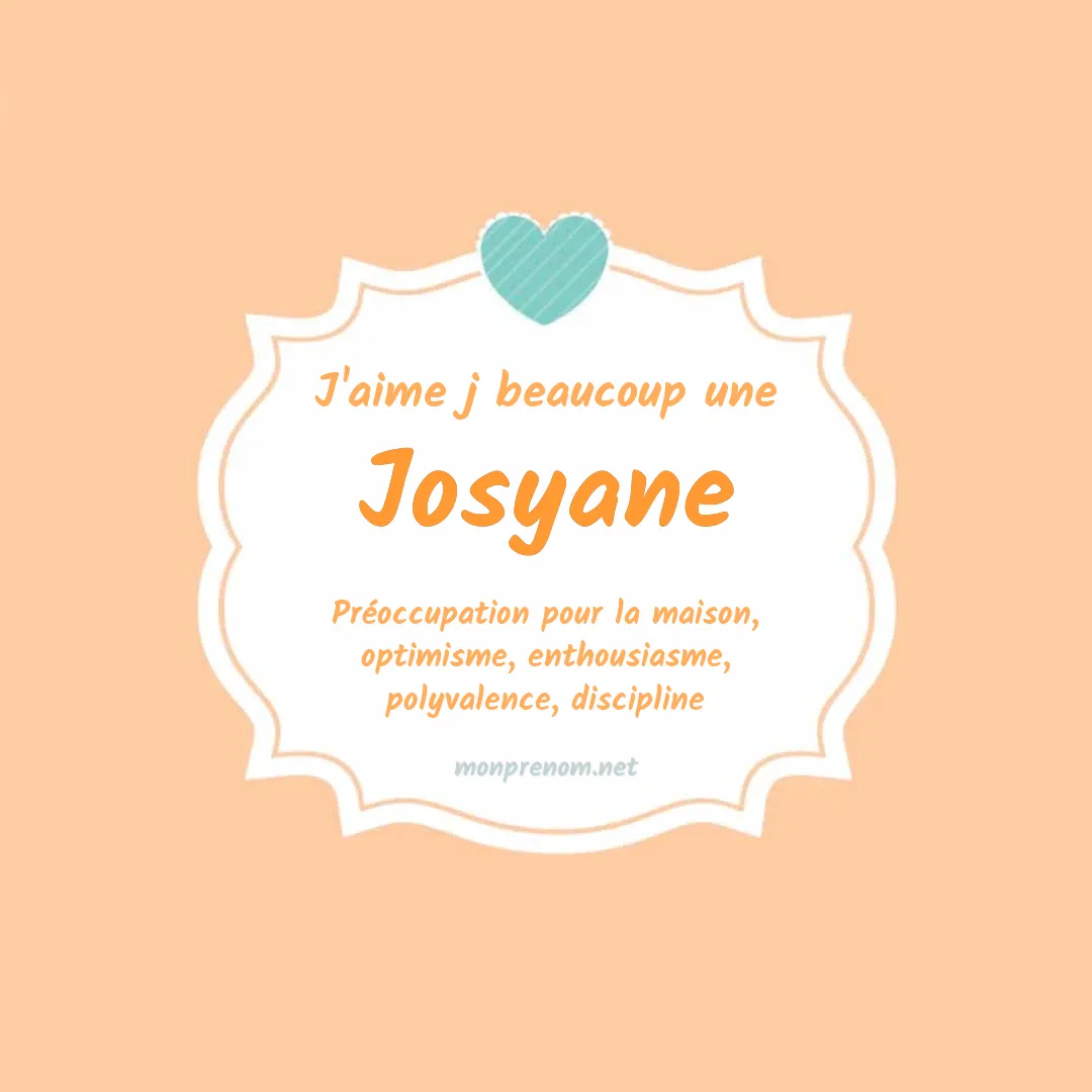 J'aime beaucoup Josyane