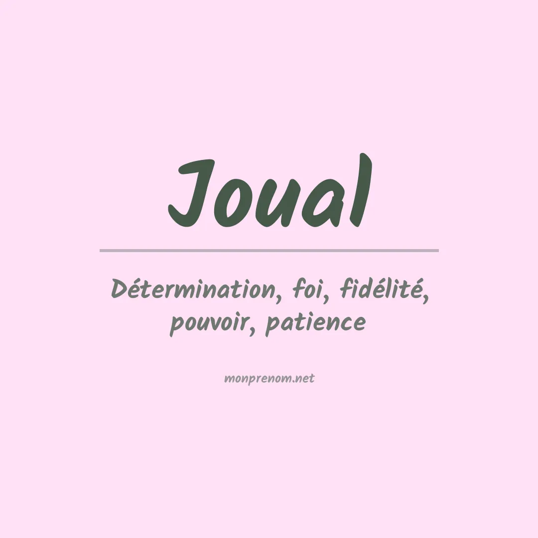Prénom Joual
