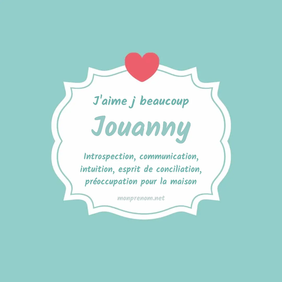 J'aime beaucoup Jouanny