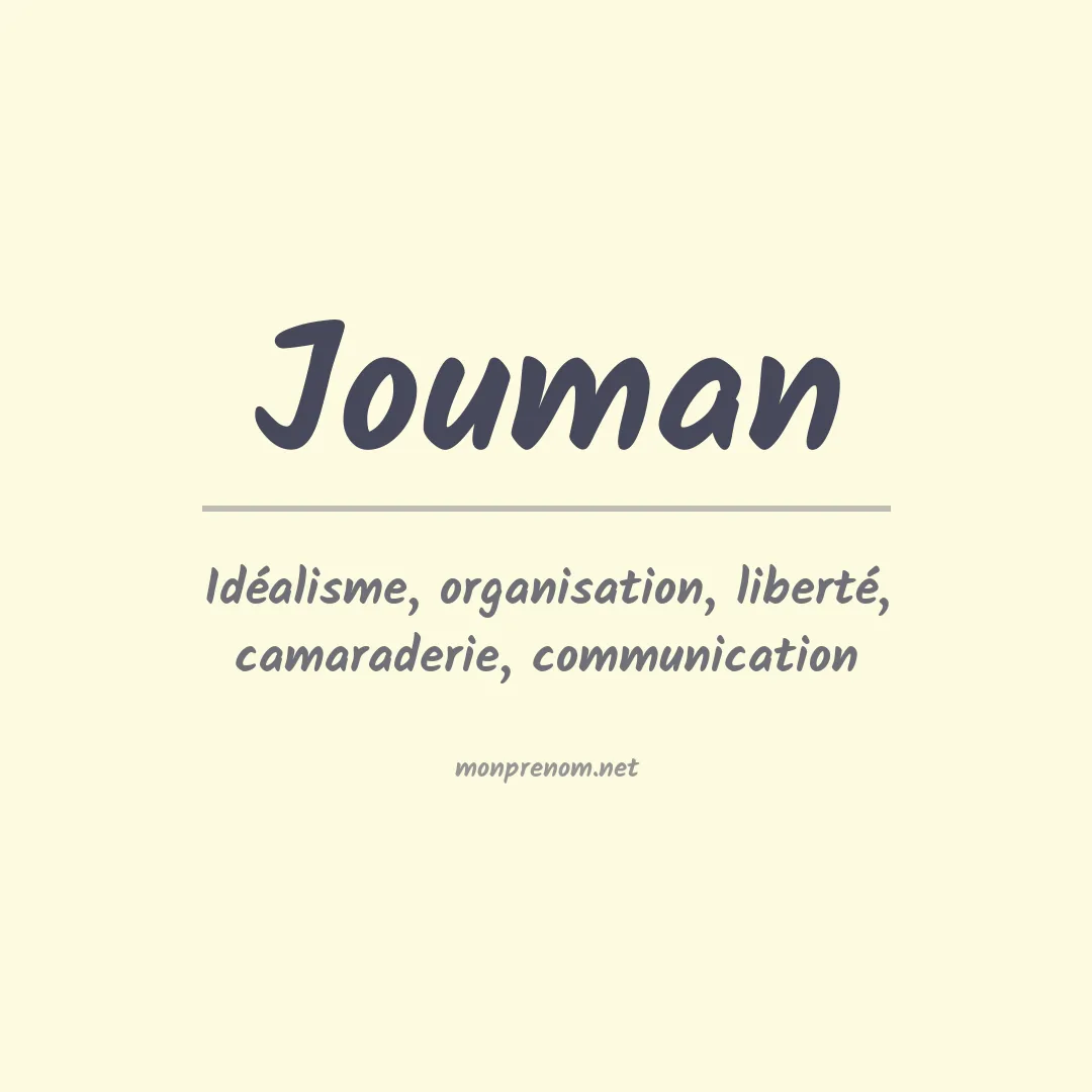 Signification du prénom Jouman