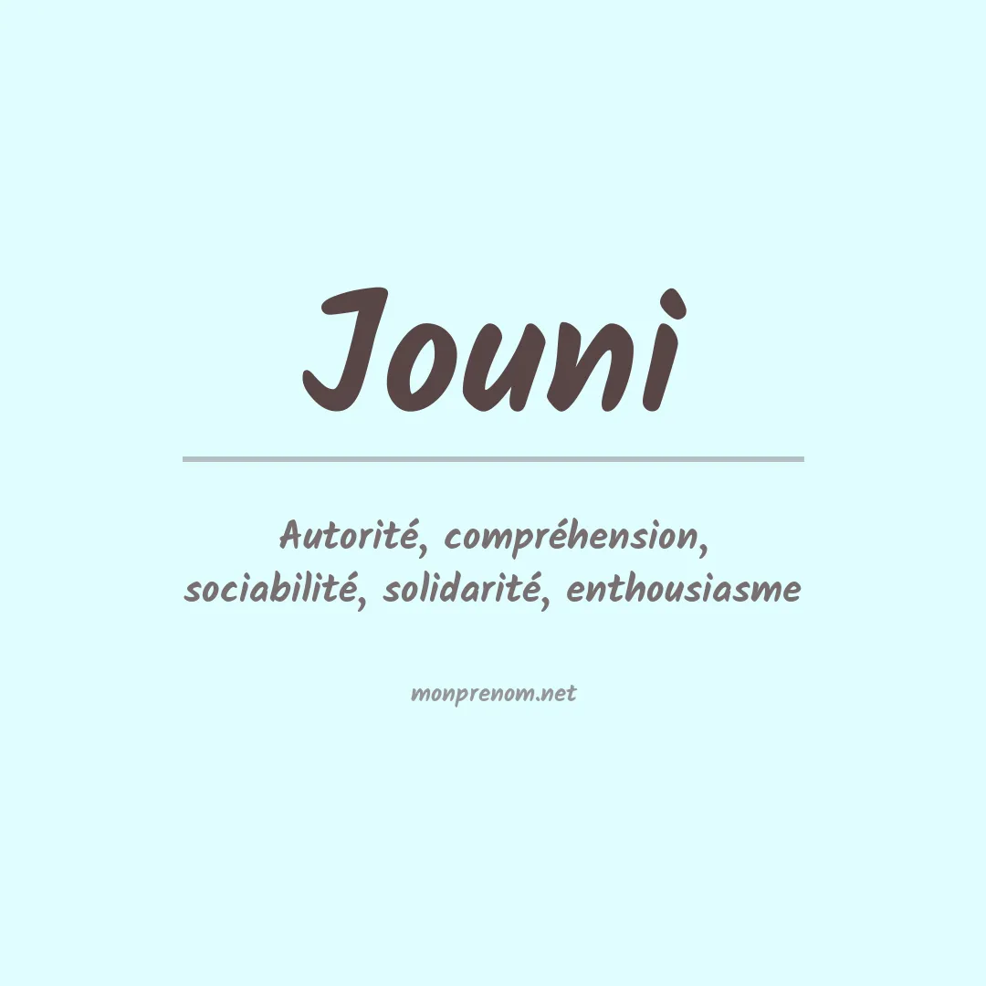 Prénom Jouni