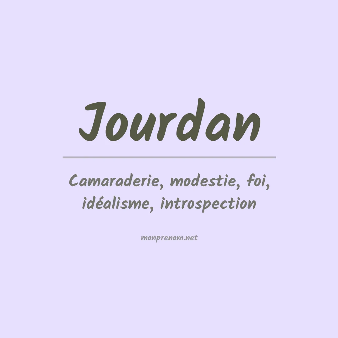 Prénom Jourdan