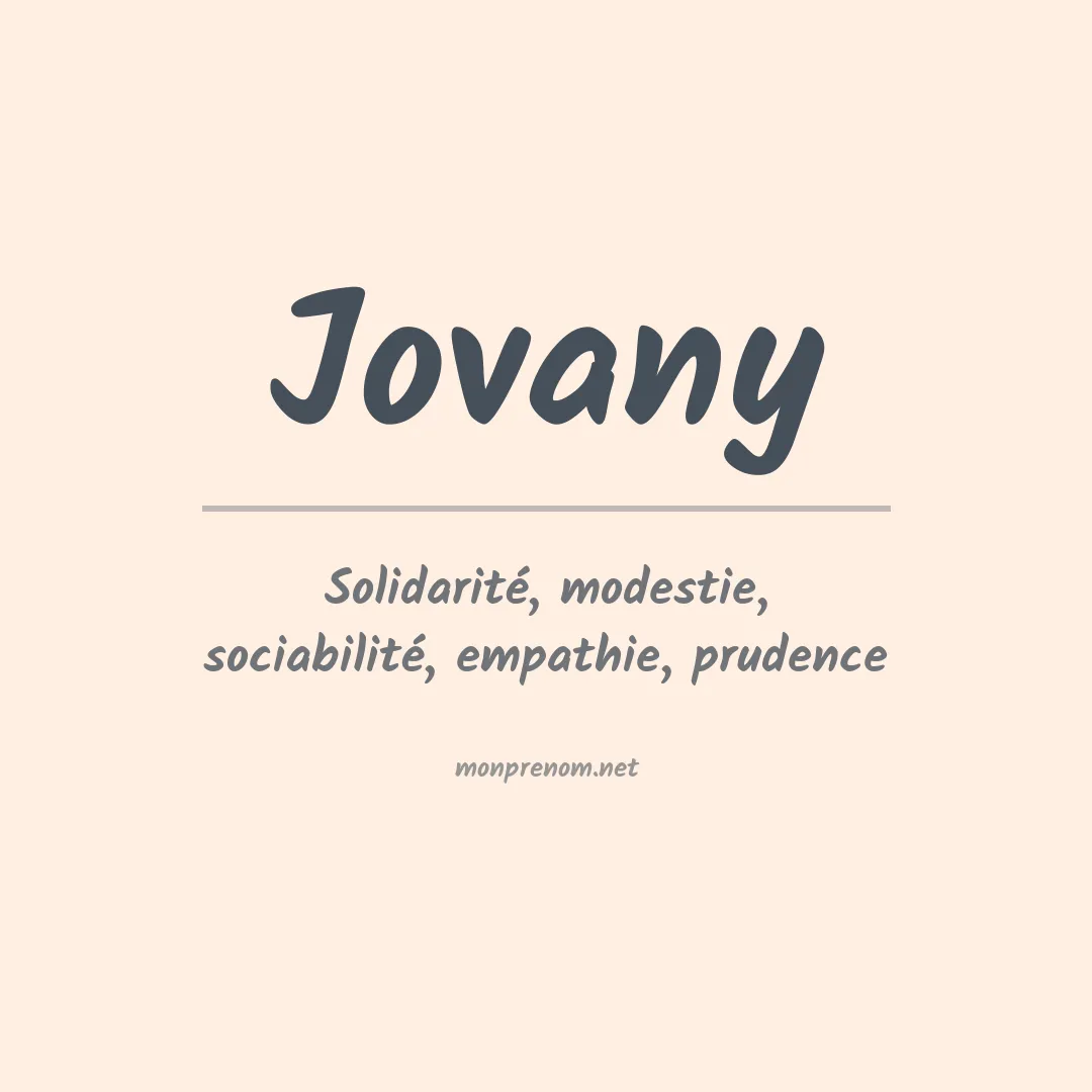 Prénom Jovany