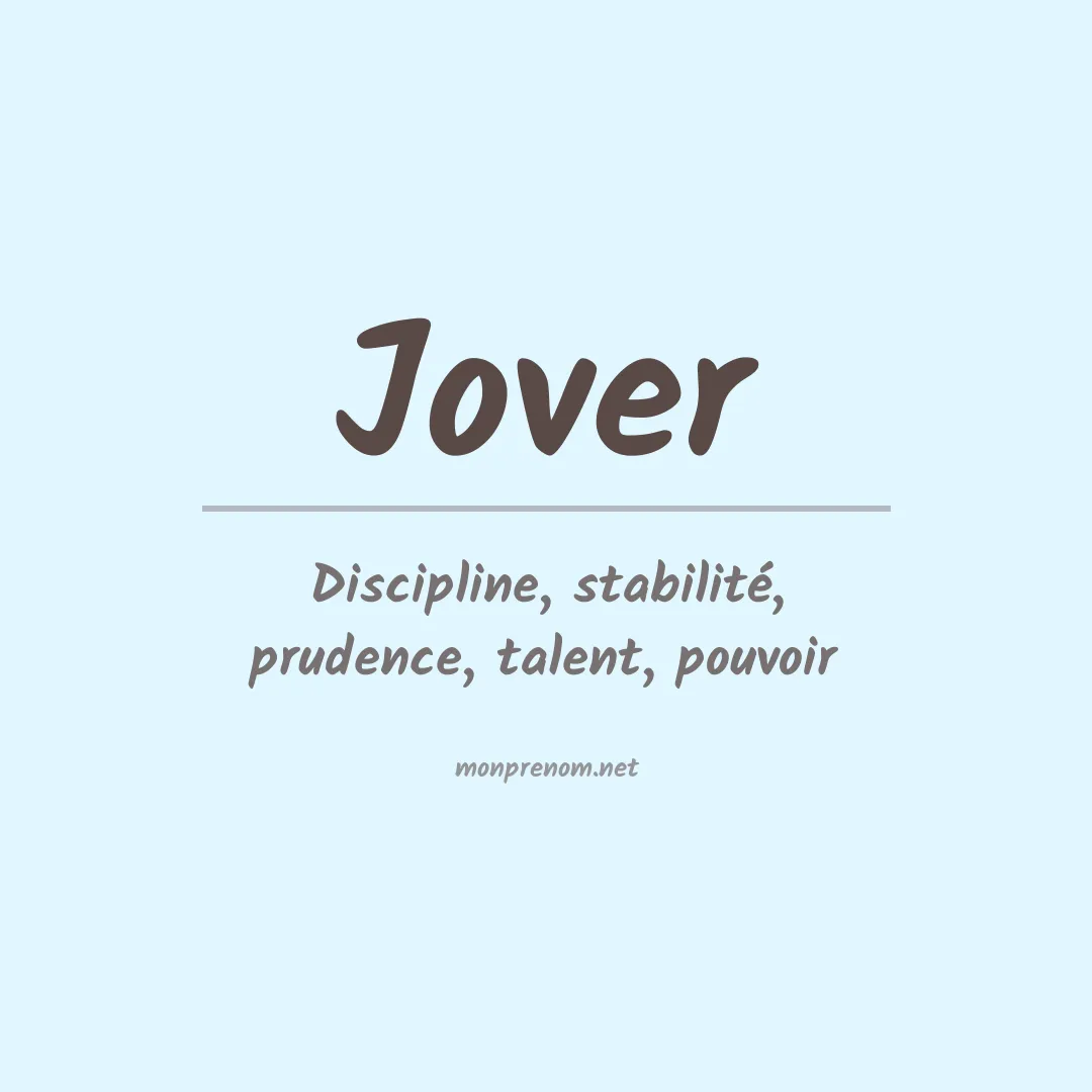 Prénom Jover