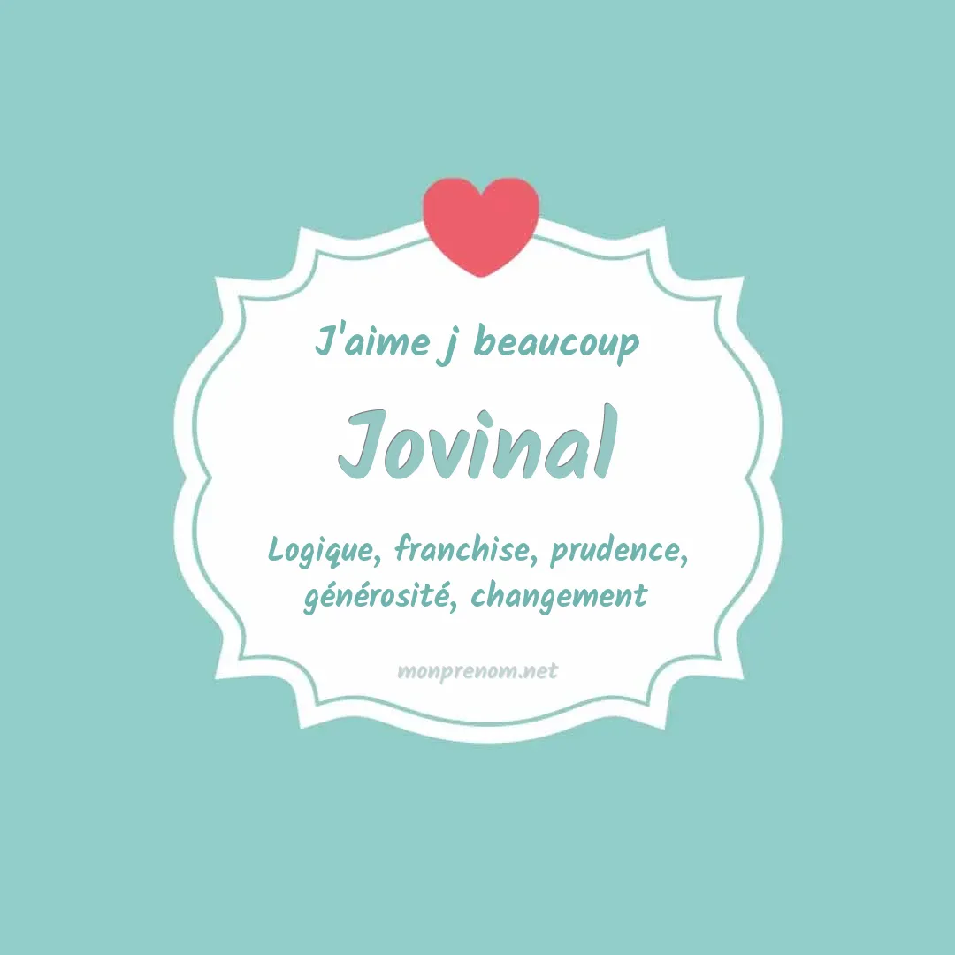 J'aime beaucoup Jovinal