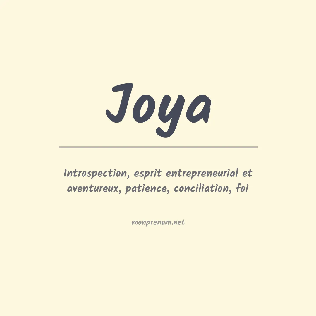 Prénom Joya