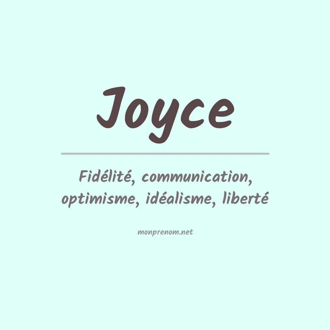 Prénom Joyce