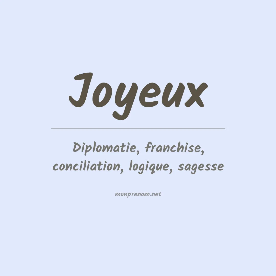 Prénom Joyeux