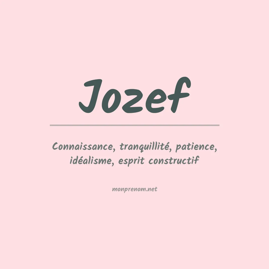Prénom Jozef