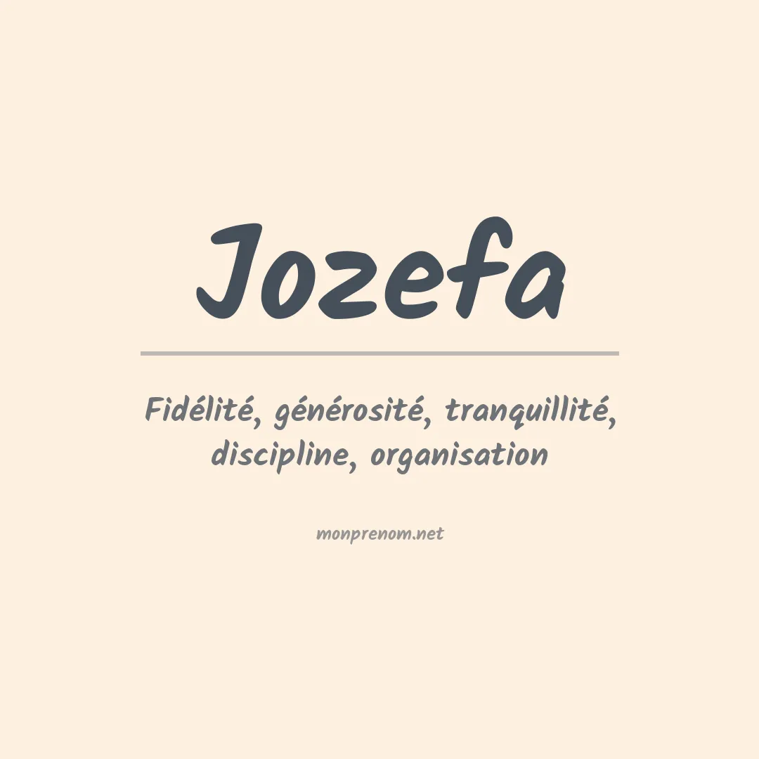 Prénom Jozefa