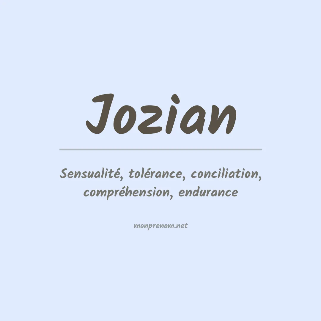 Signification du prénom Jozian