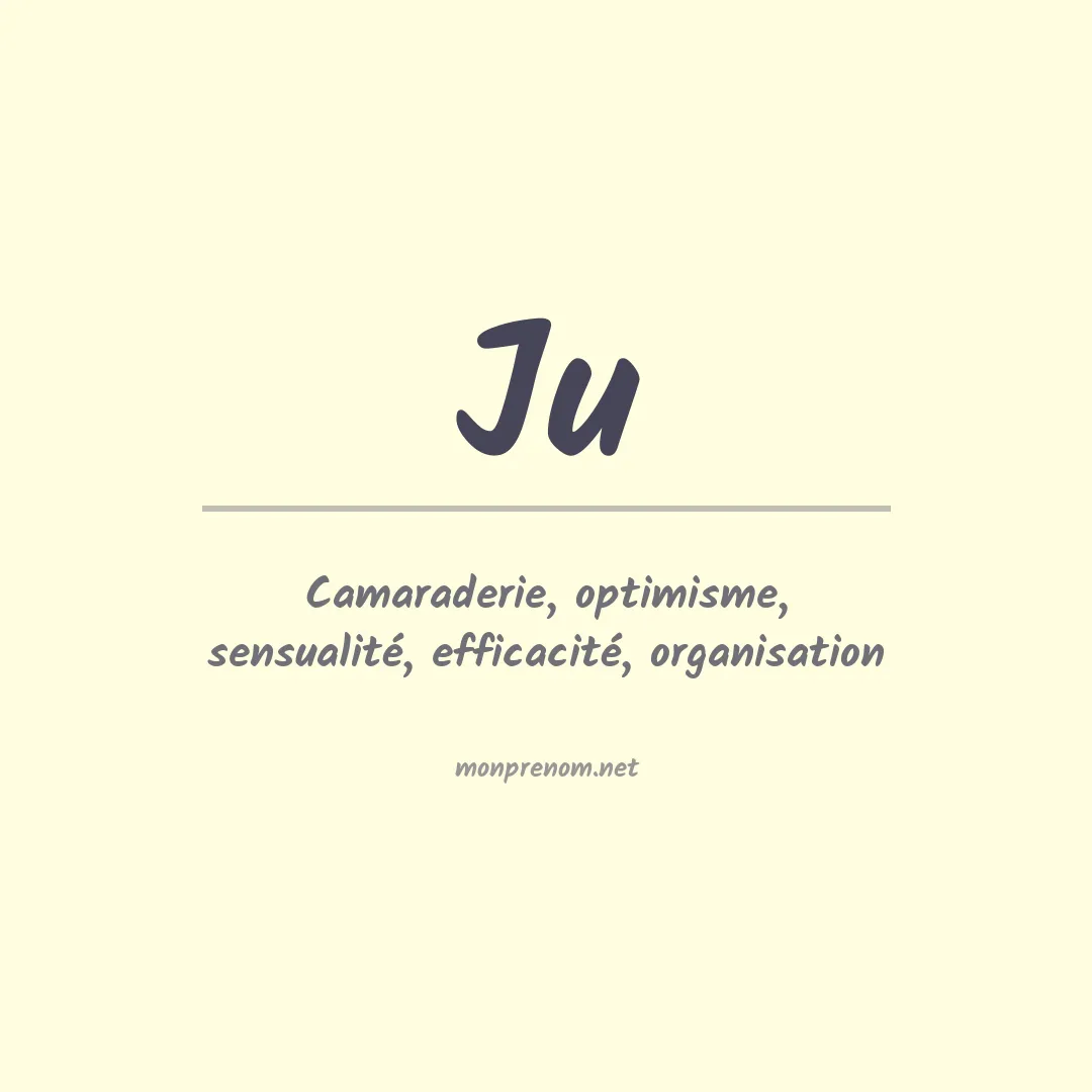 Prénom Ju
