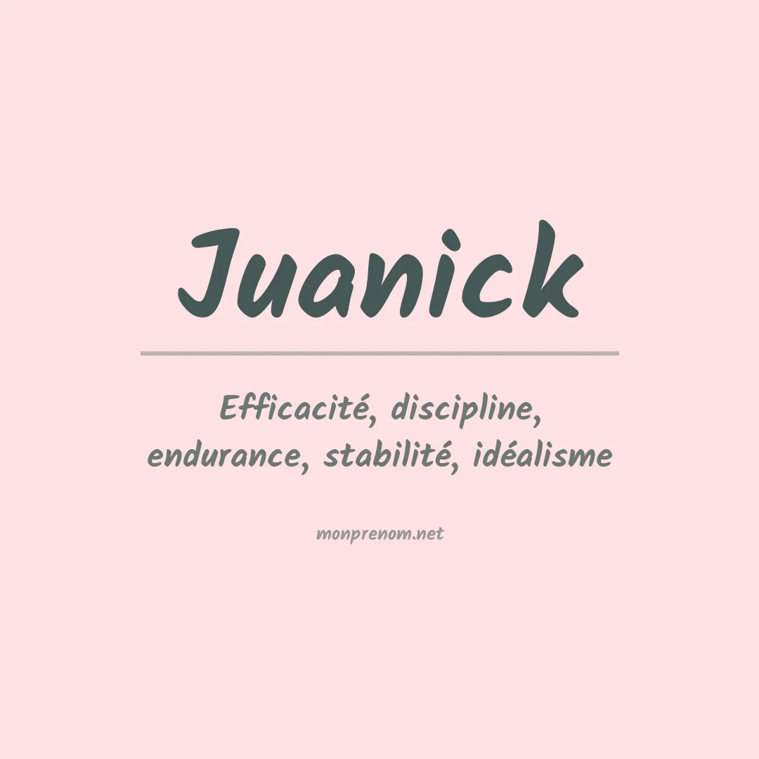 Signification du prénom Juanick