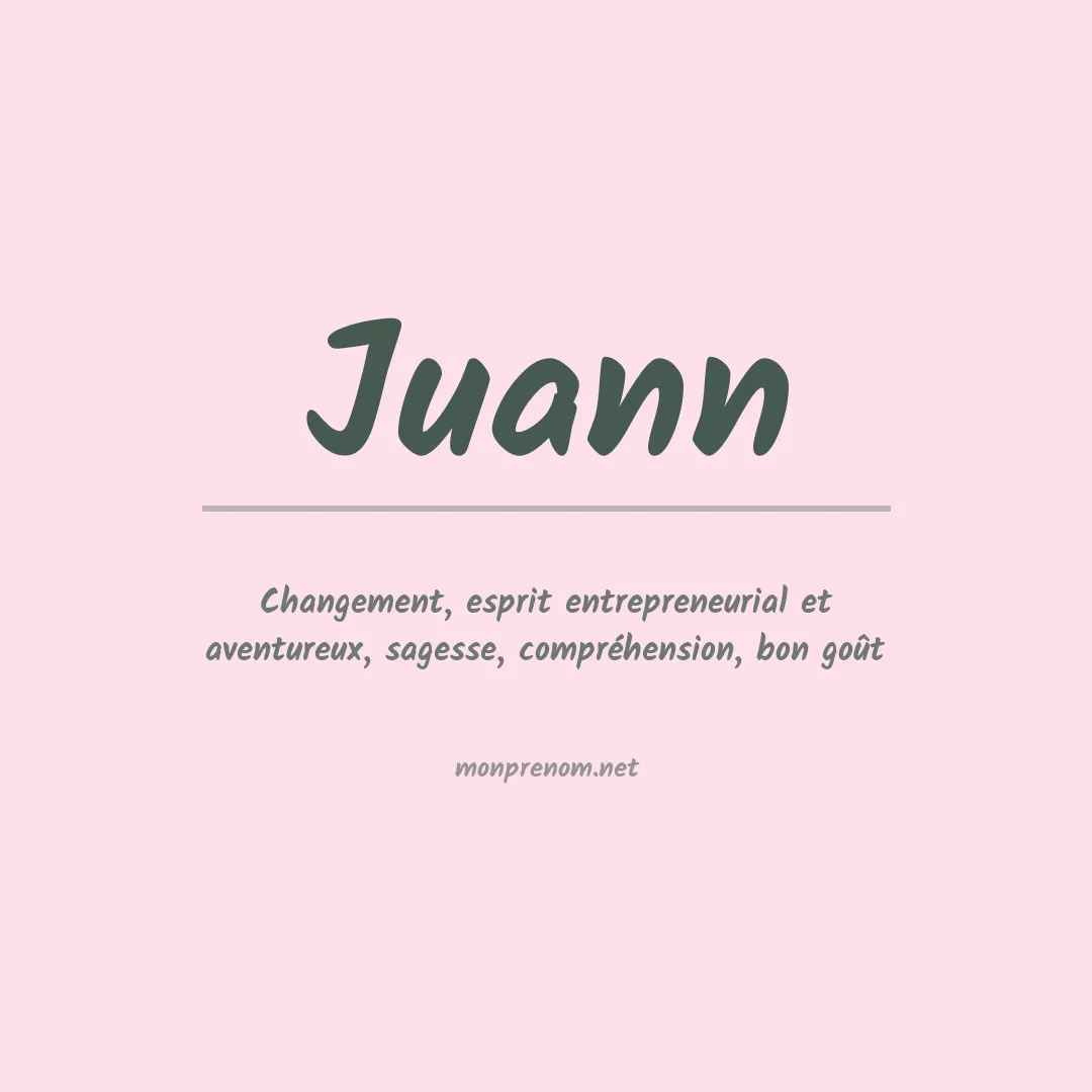 Prénom Juann