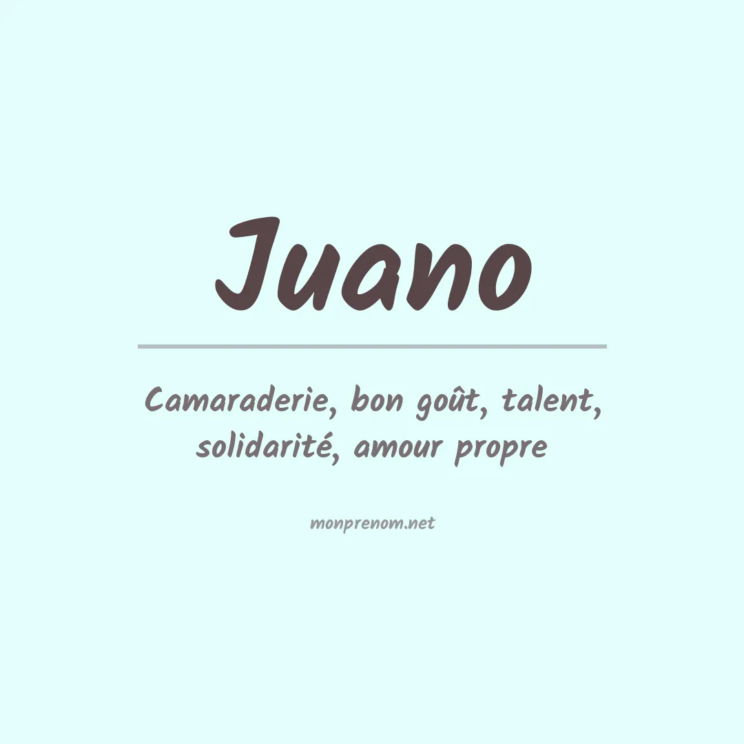 Signification du prénom Juano