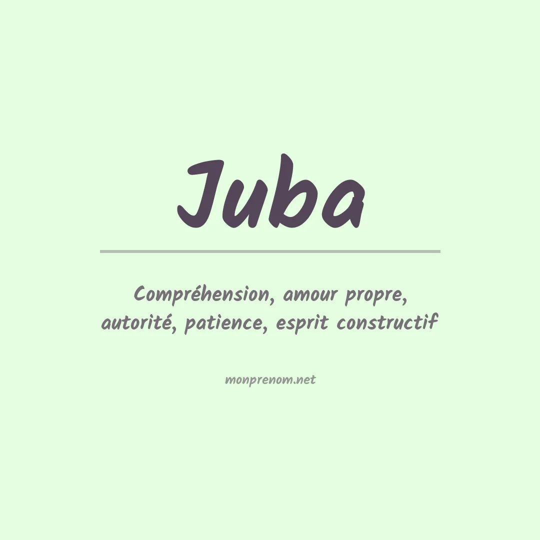 Prénom Juba