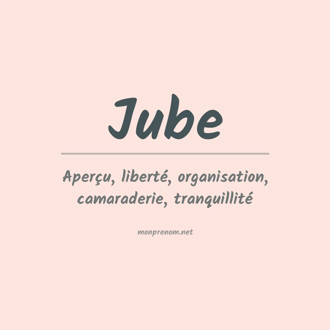 Prénom Jube
