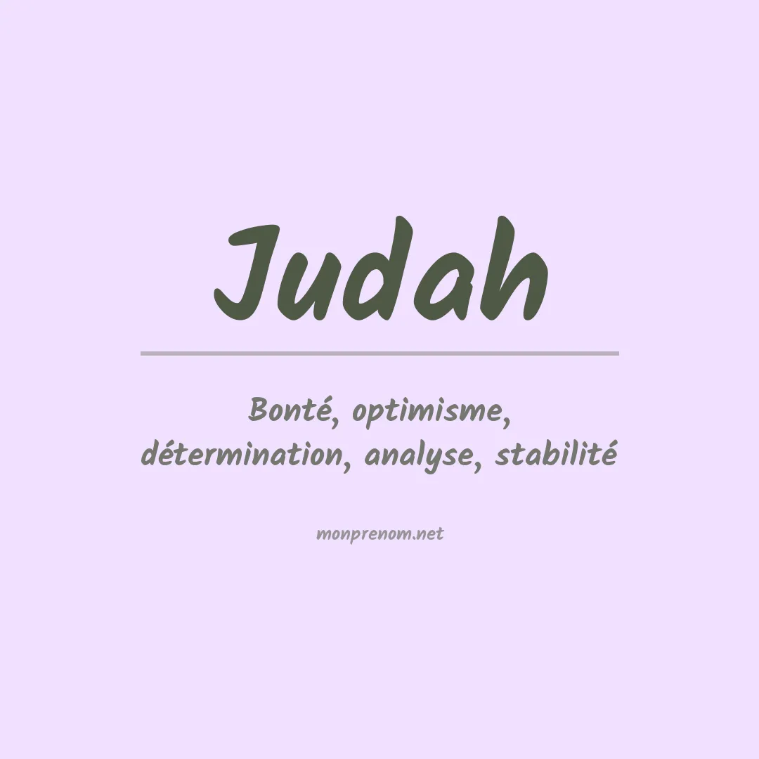 Prénom Judah