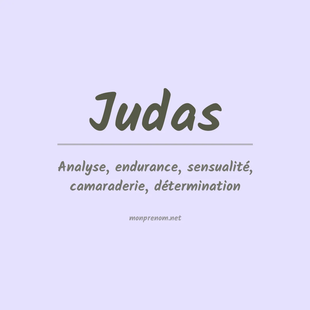 Signification du prénom Judas