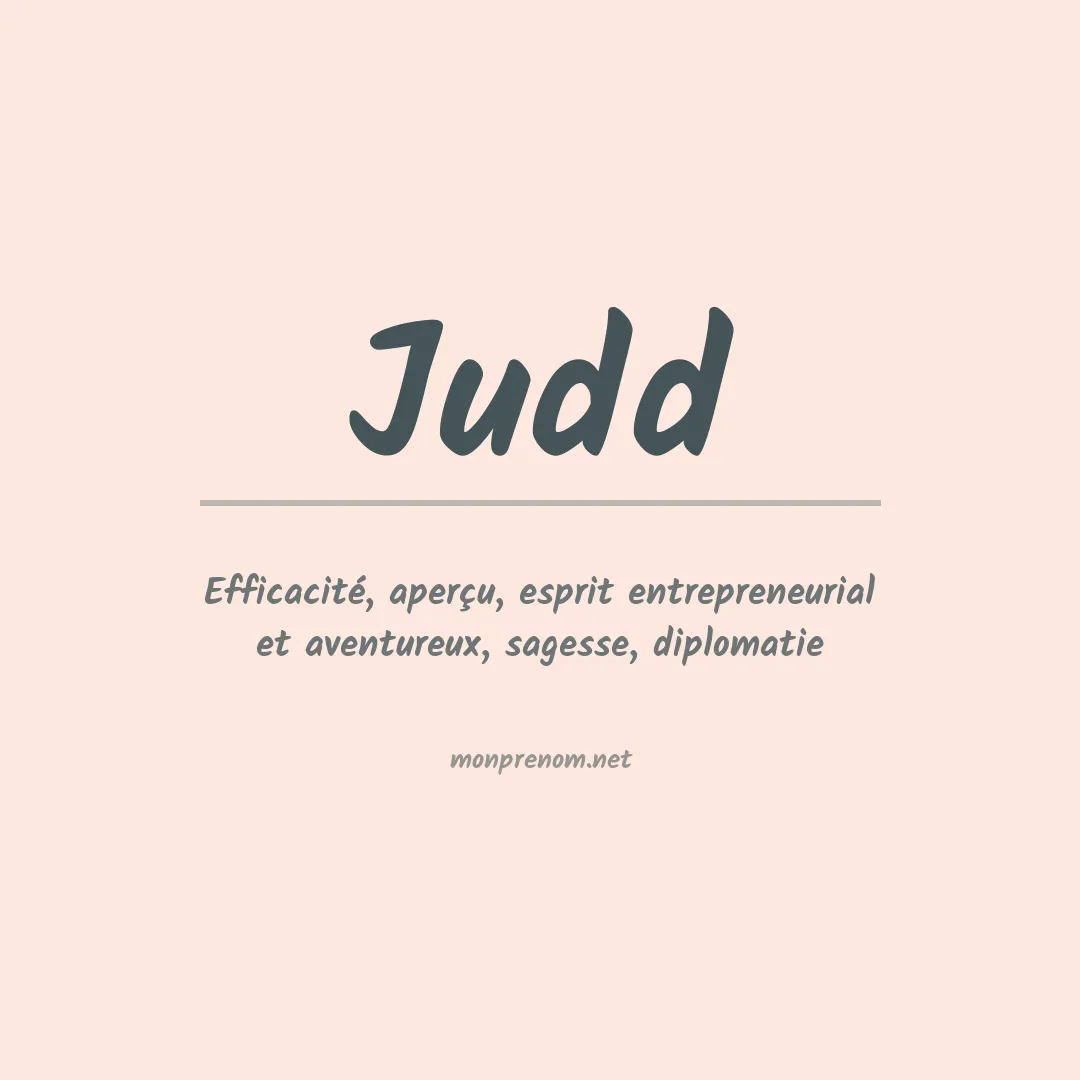 Prénom Judd