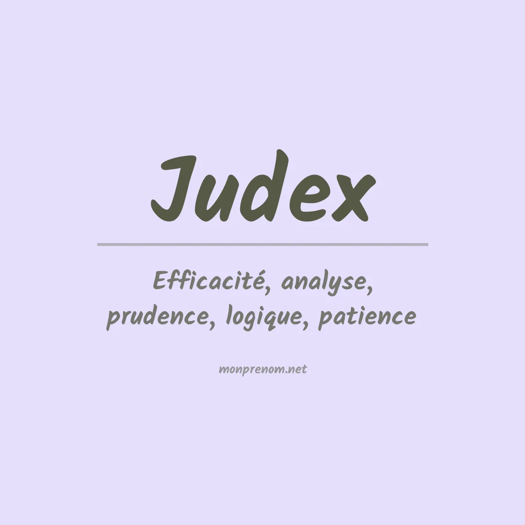 Signification du prénom Judex