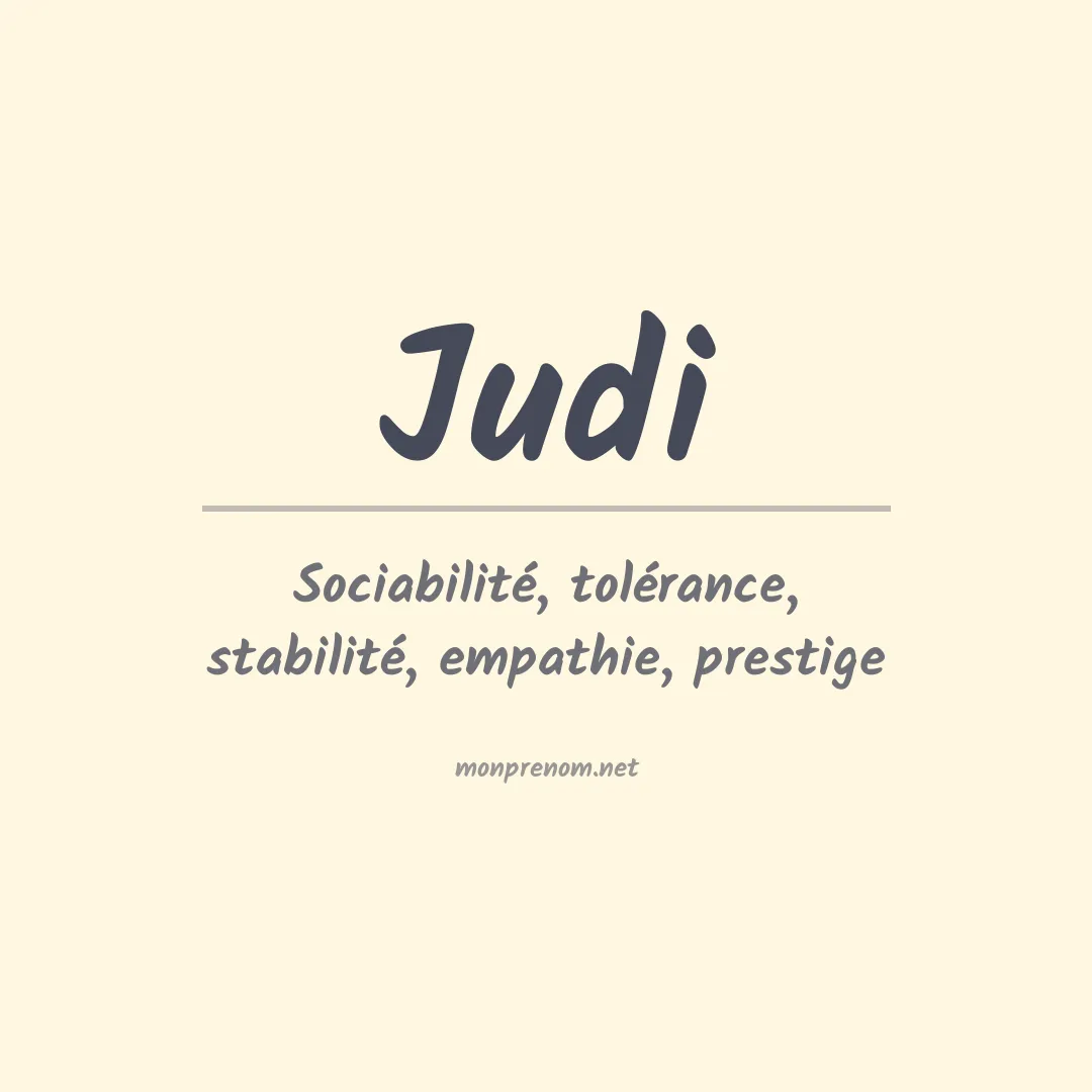 Prénom Judi