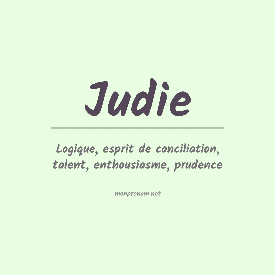 Signification du prénom Judie