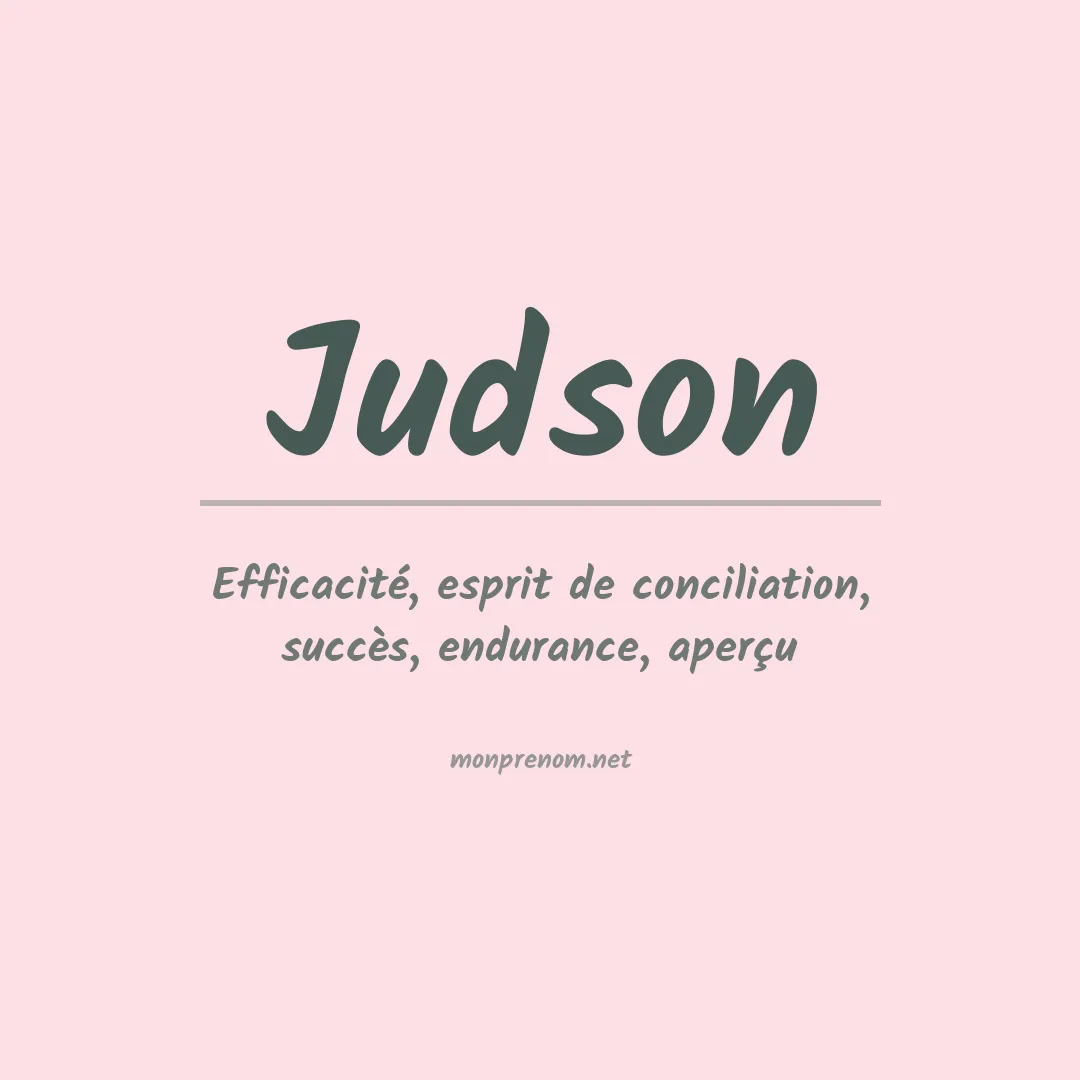 Prénom Judson