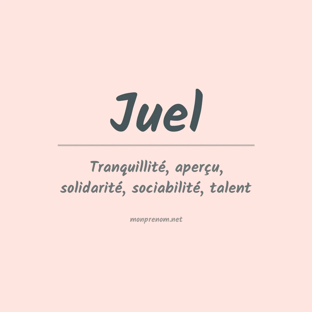 Prénom Juel