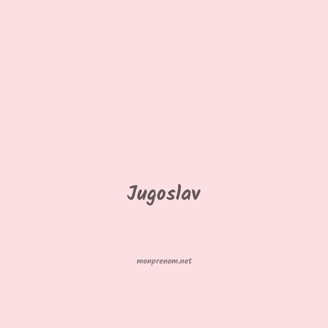 Jugoslav en chinois