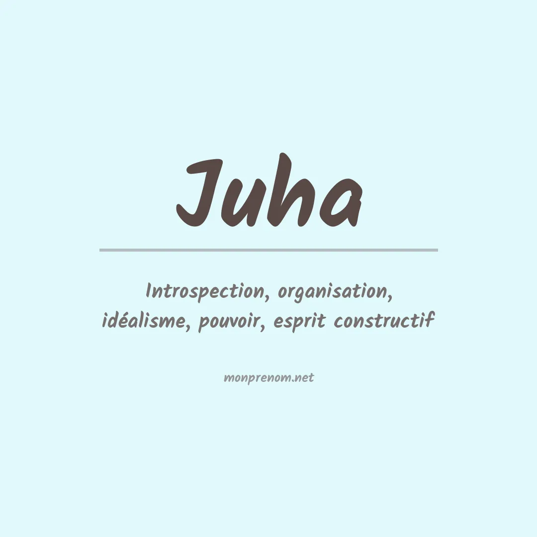 Signification du prénom Juha