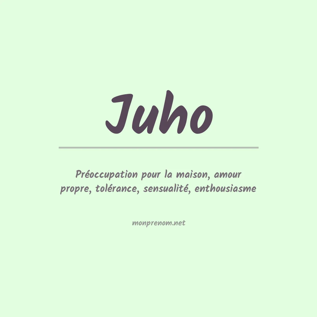 Prénom Juho