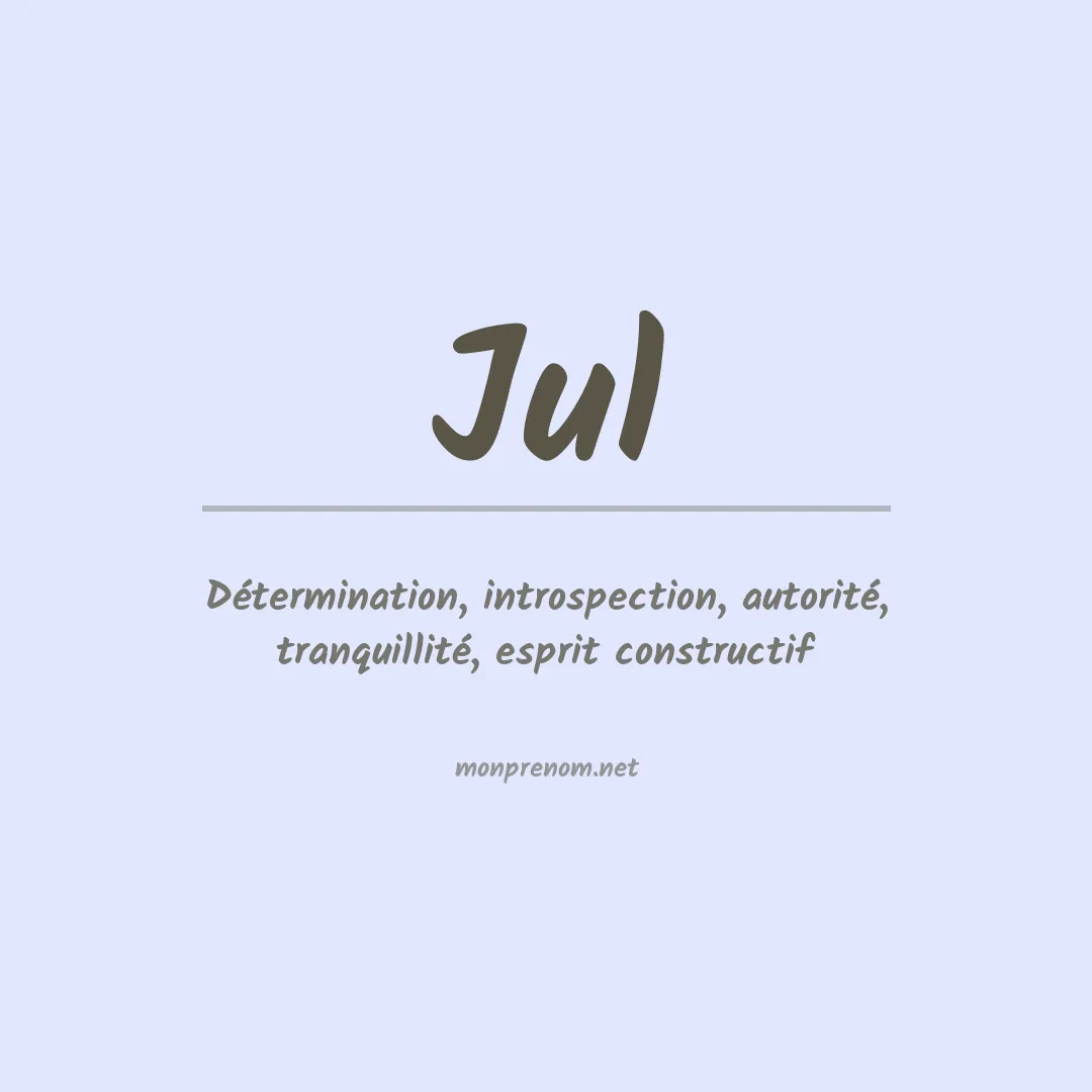 Signification du prénom Jul
