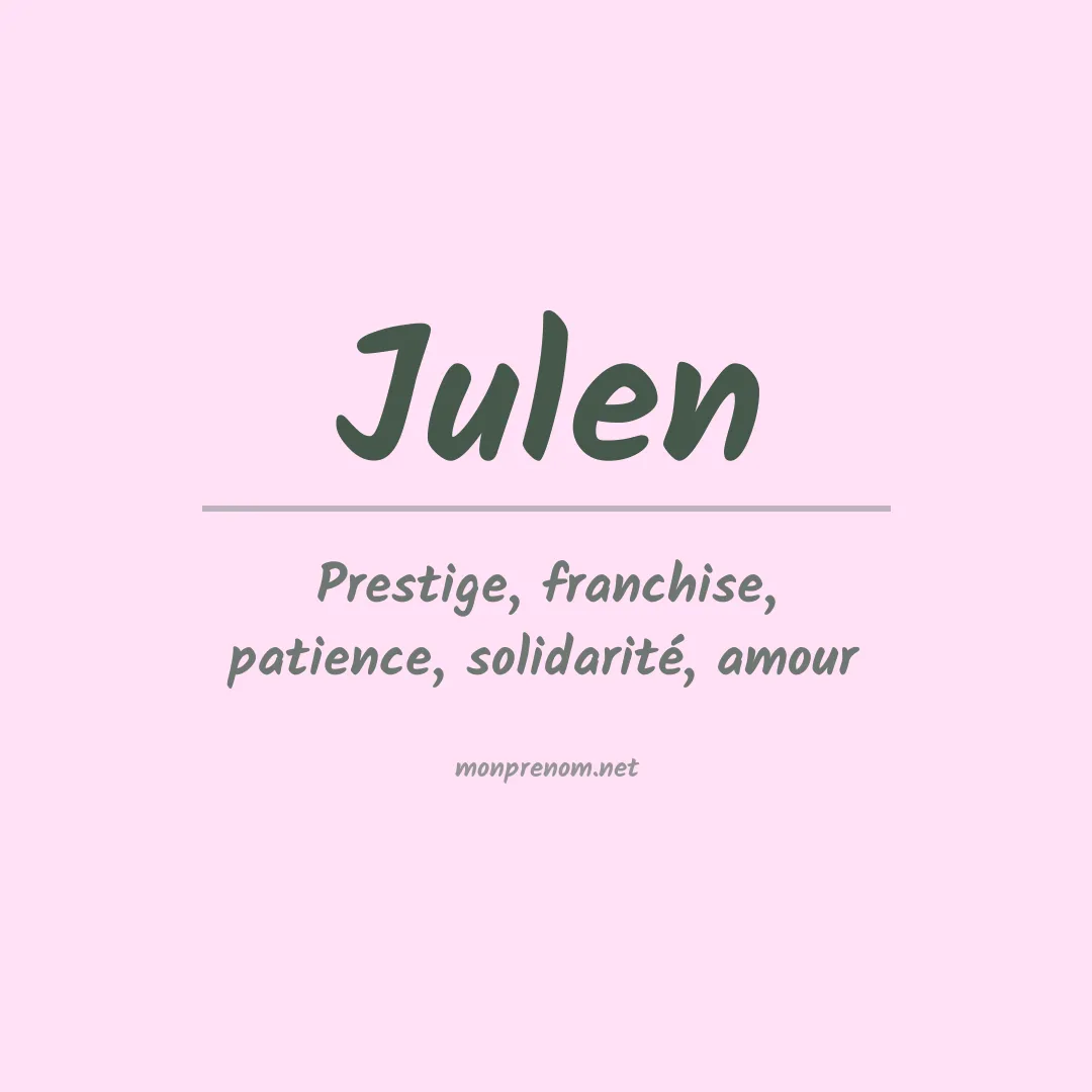 Signification du prénom Julen