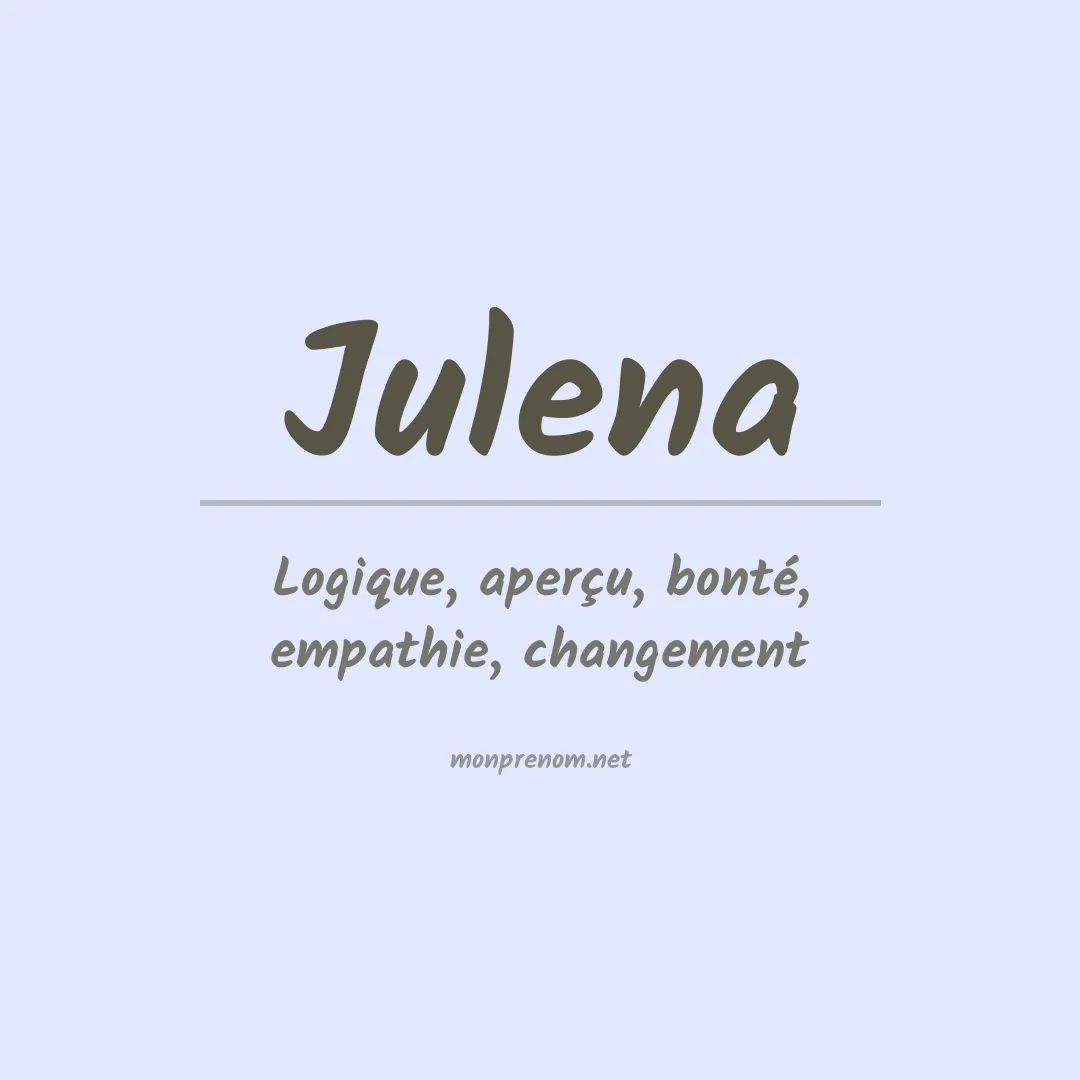 Prénom Julena