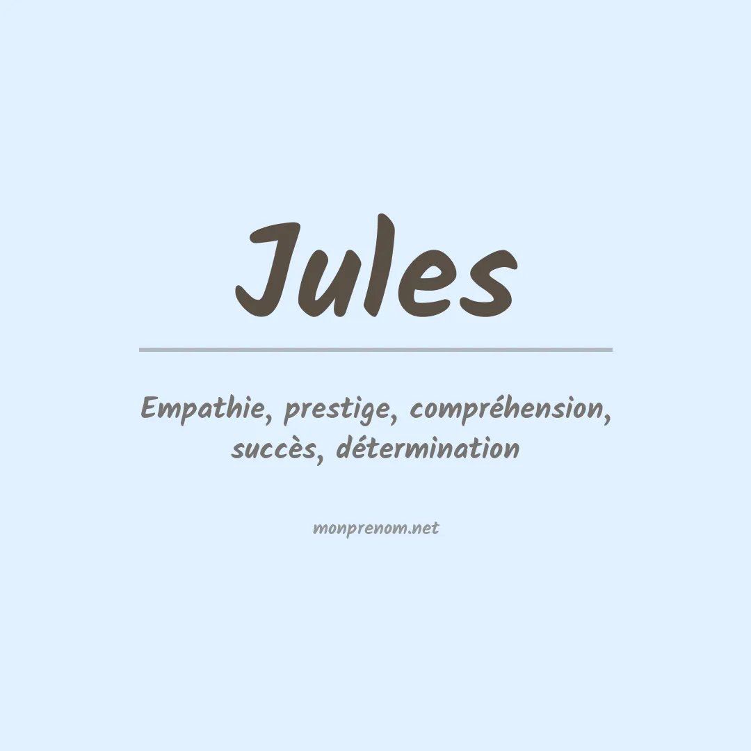 Prénom Jules