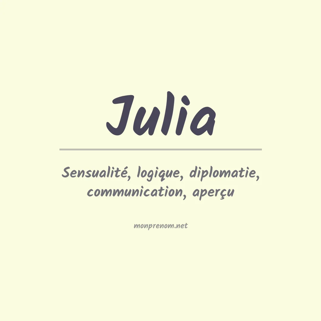 Prénom Julia