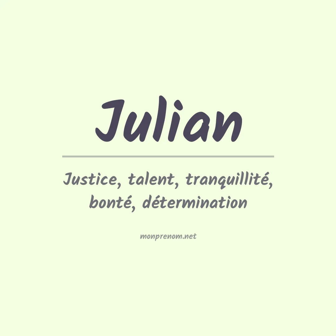 Prénom Julian