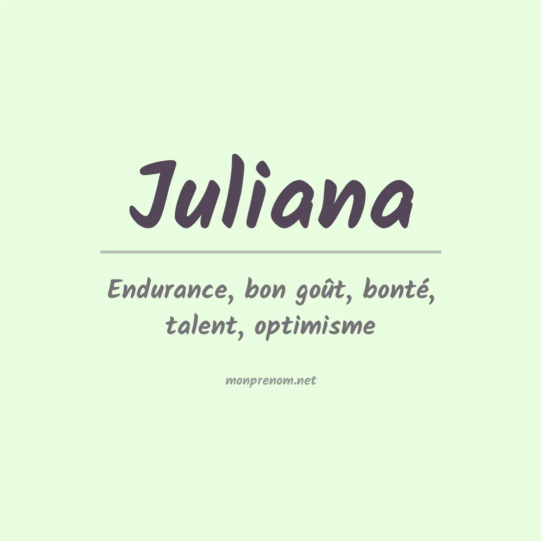 Prénom Juliana