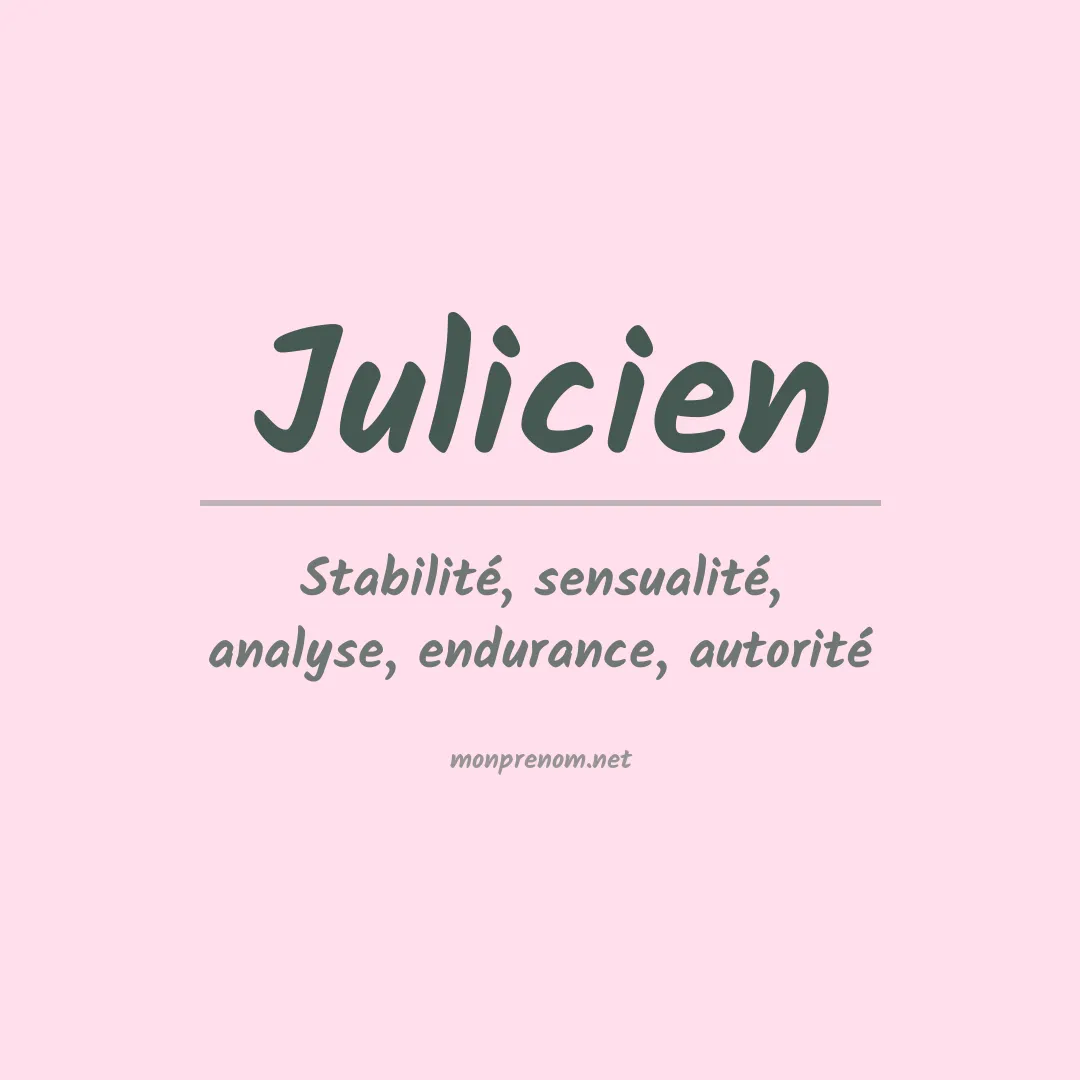Signification du prénom Julicien