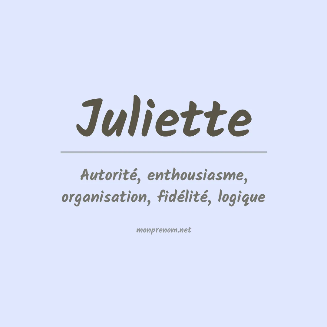 Prénom Juliette