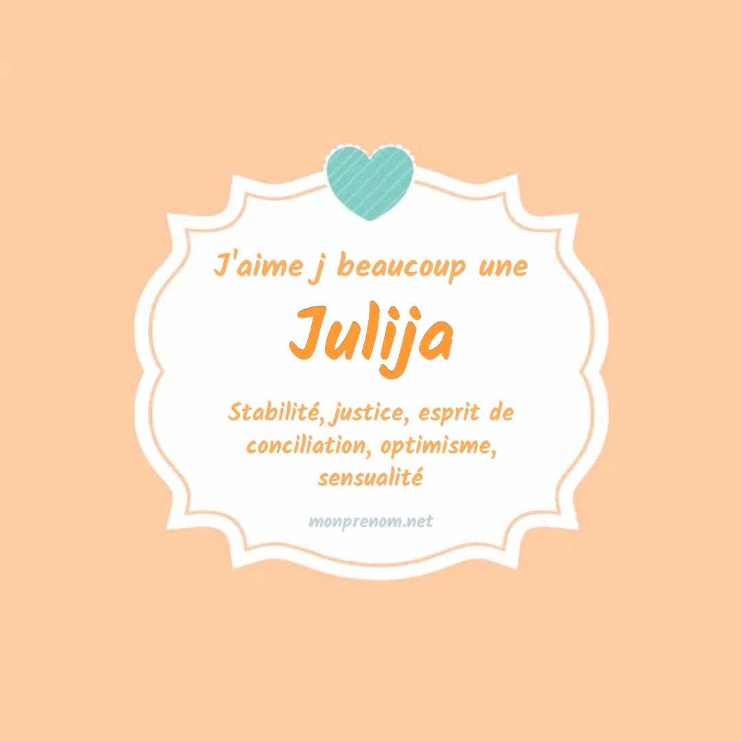 J'aime beaucoup Julija