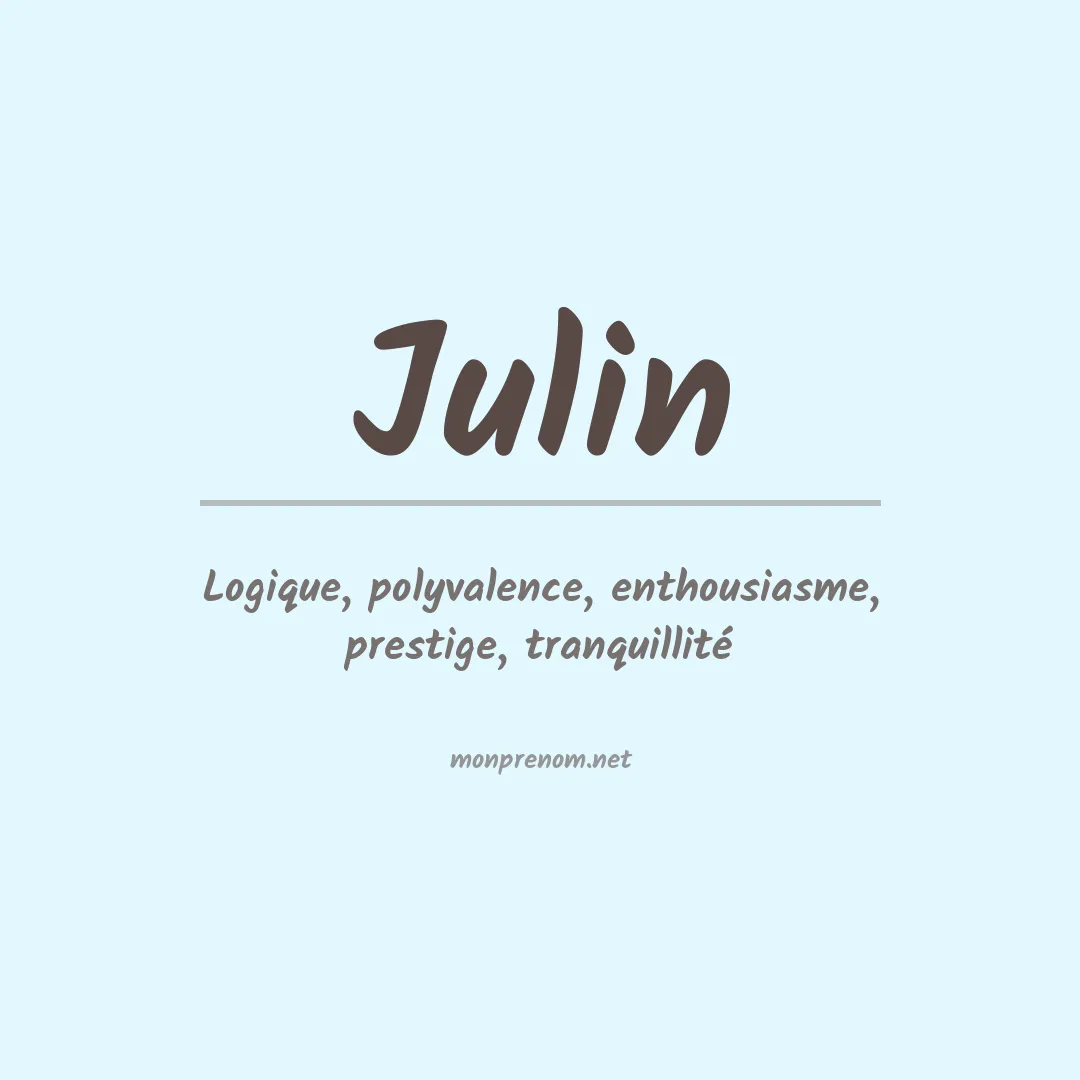 Prénom Julin