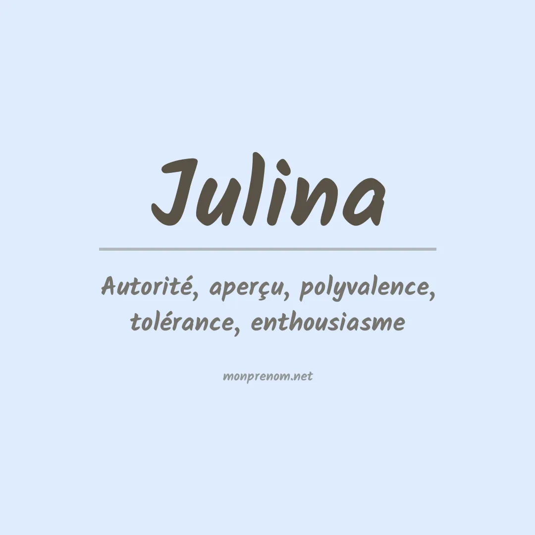 Prénom Julina