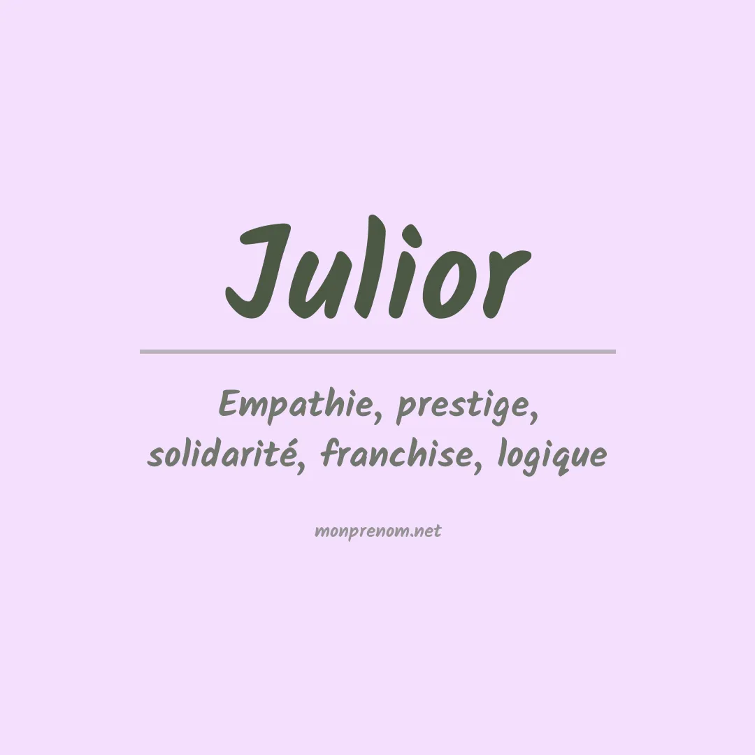 Prénom Julior
