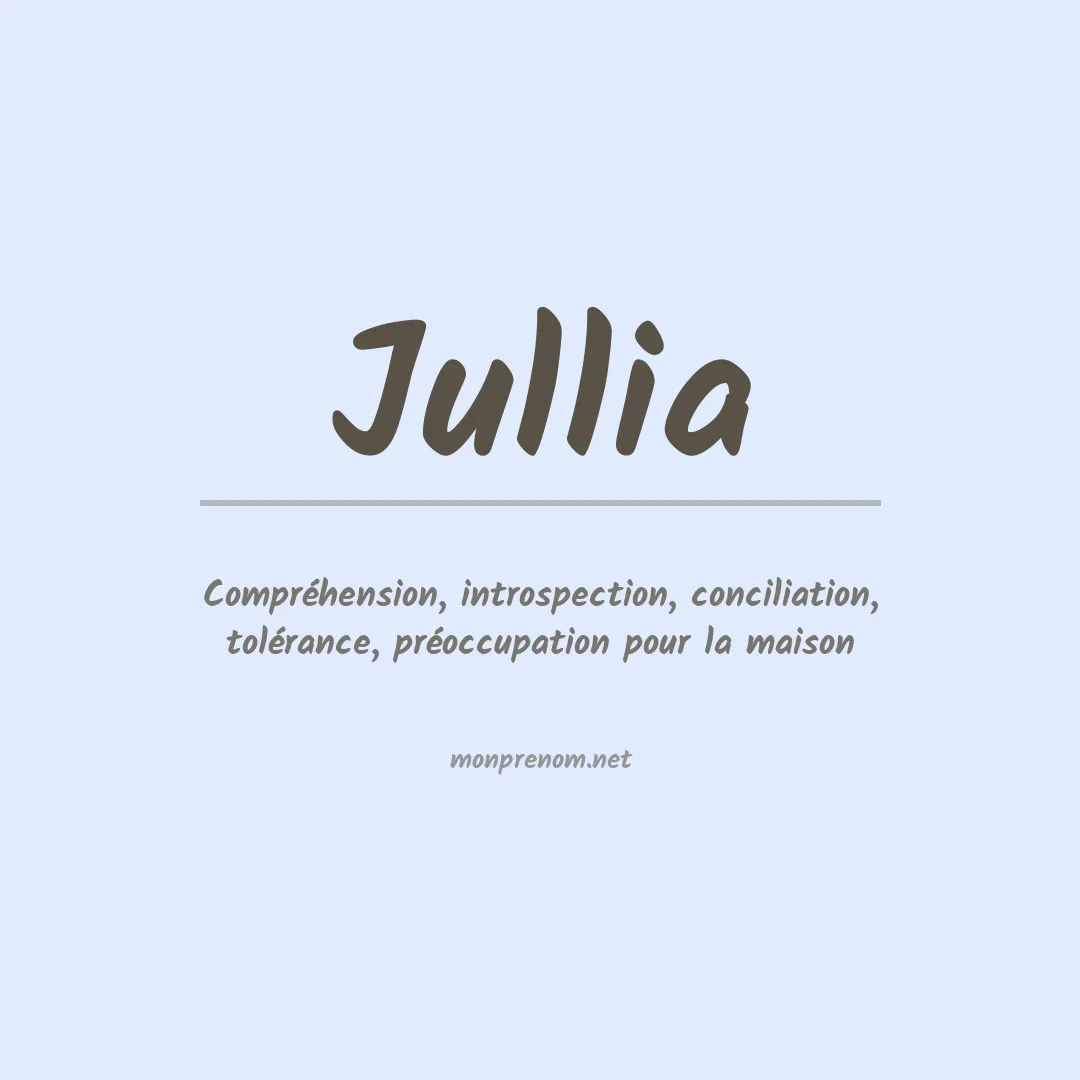 Prénom Jullia