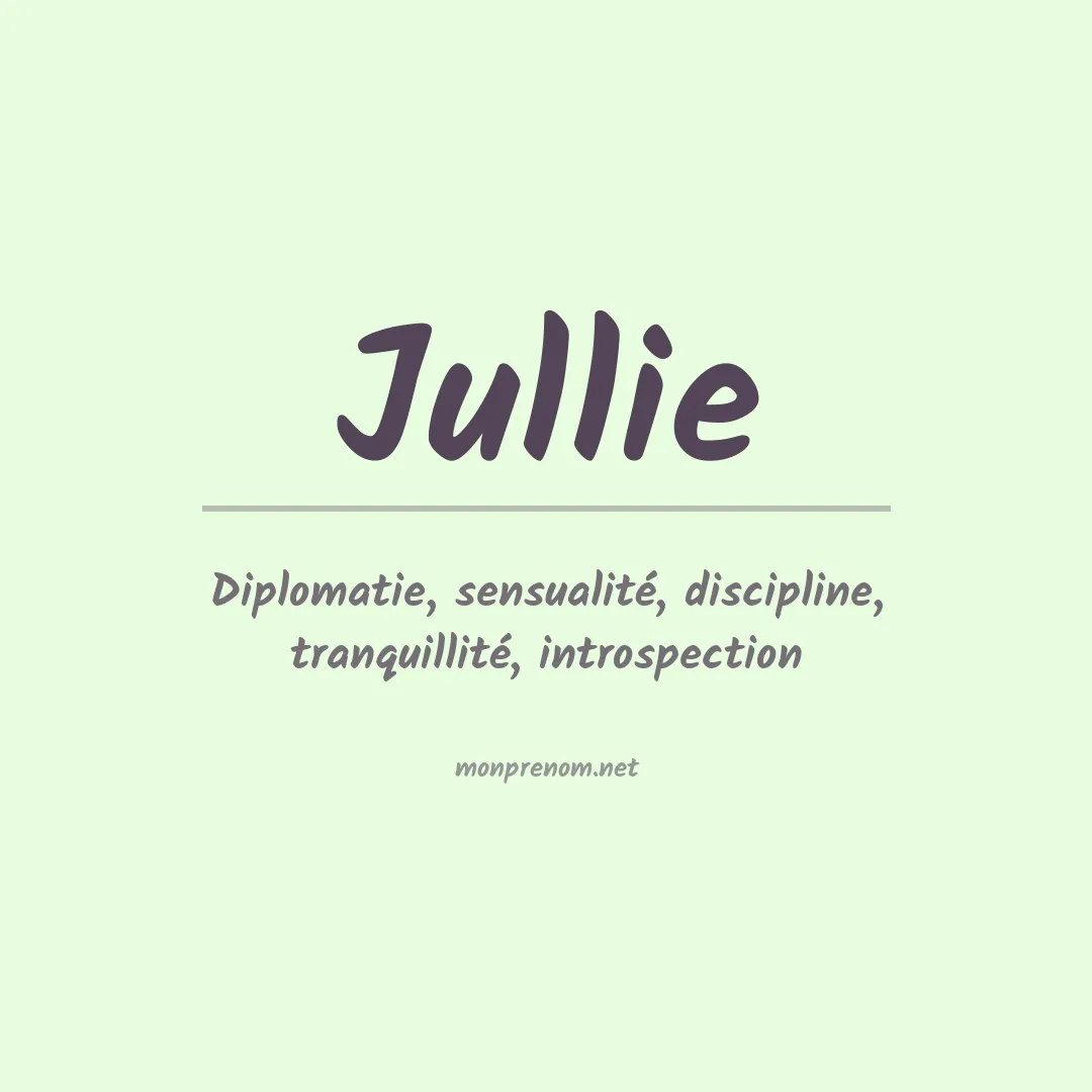 Signification du prénom Jullie